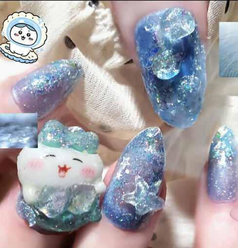 Chiikawa summer nails